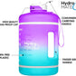 Gallon Water Bottle with Straw BPA FREE Leak Proof Reusable Water Bottle with Times to Drink Marked Hourly 128 Oz