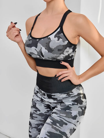 Camouflage Yoga Set