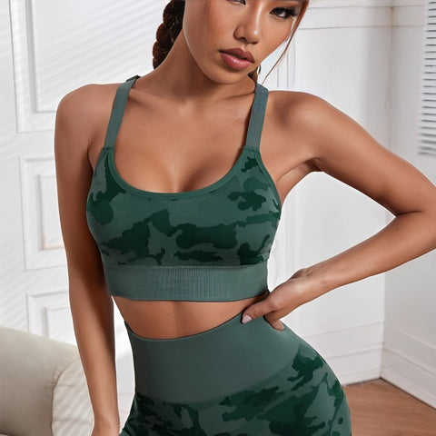 Camouflage Yoga Set