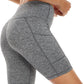 3 Pack High Waist Out Pocket Yoga Short 8"/5" Tummy Control Workout Shorts Running Athletic Non See-Through Active Shorts