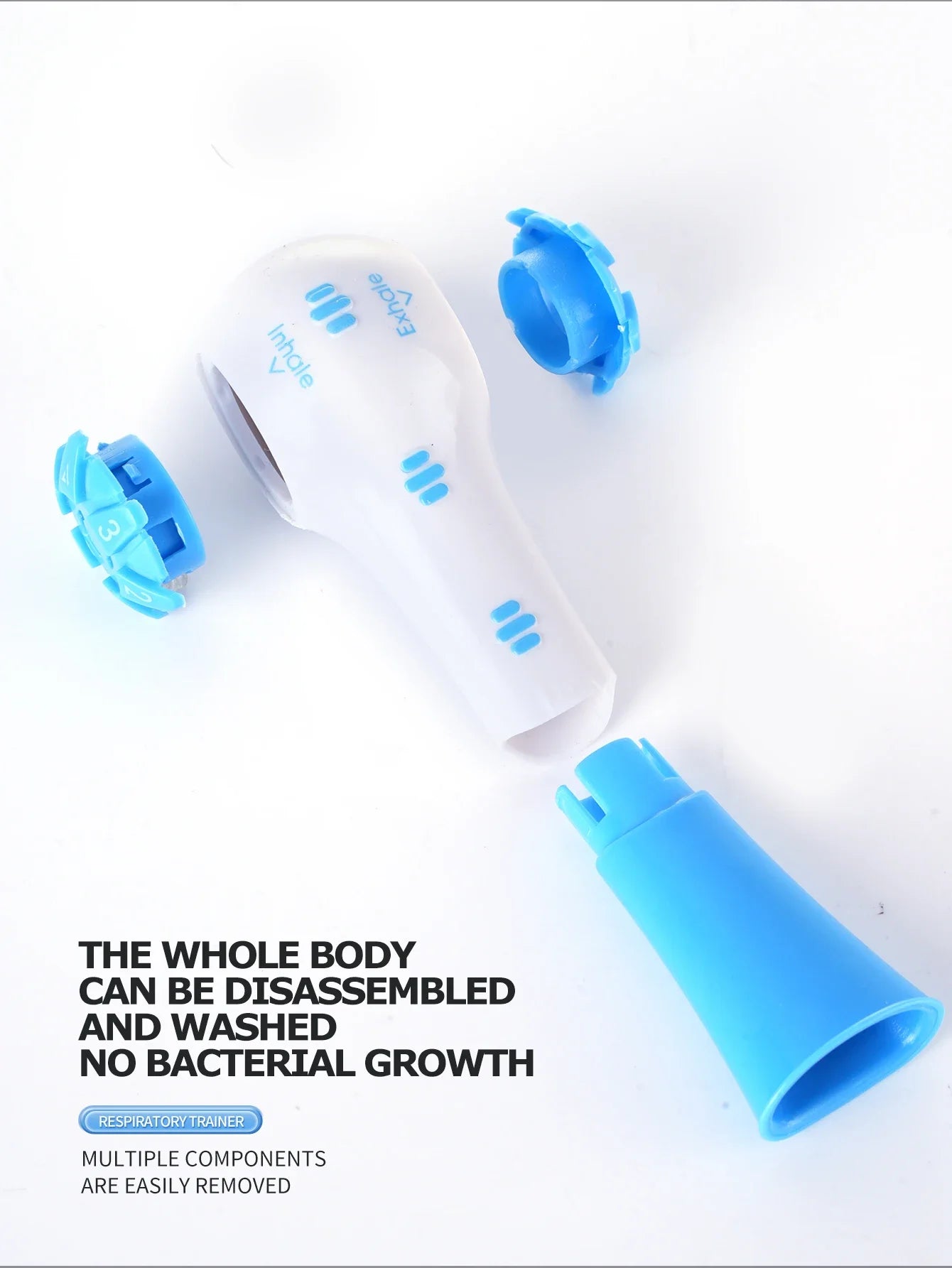 1PC Sports Breathing Trainer Exercise Lung Face Mouthpiece Respirator Fitness Equipment for Household Healthy Care Accessories