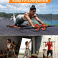 Portable Home Gym Workout Equipment with 14 Exercise Accessories Ab Roller Wheel,Elastic Resistance Bands,Push-Up Stand,Post Landmine Sleeve and More for Full Body Workouts System