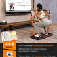Portable Home Gym Workout Equipment with 14 Exercise Accessories Ab Roller Wheel,Elastic Resistance Bands,Push-Up Stand,Post Landmine Sleeve and More for Full Body Workouts System