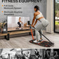 Portable Home Gym Workout Equipment with 14 Exercise Accessories Ab Roller Wheel,Elastic Resistance Bands,Push-Up Stand,Post Landmine Sleeve and More for Full Body Workouts System