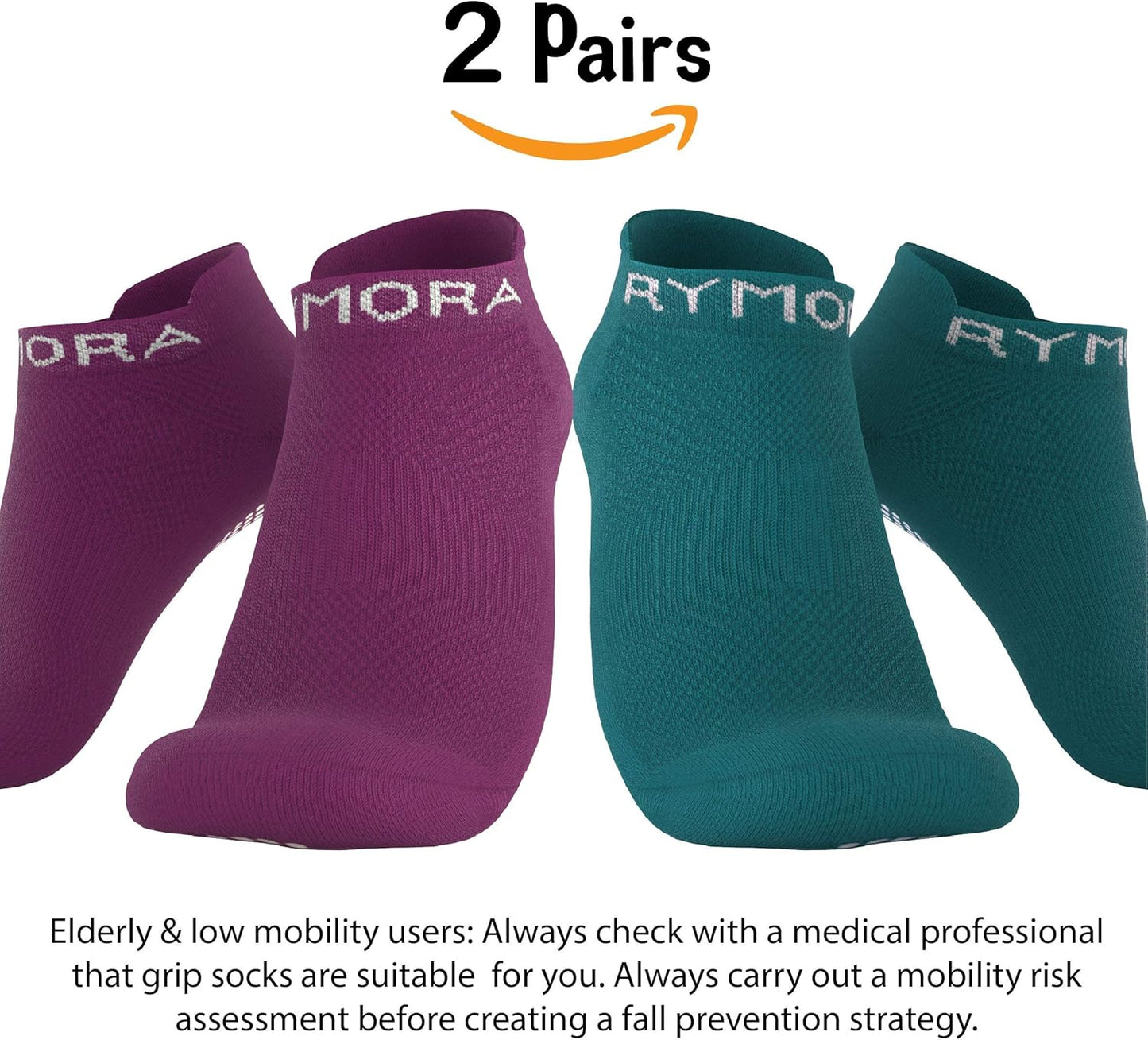 Grip Socks for Women & Men - Sticky anti Slip Non Skid - Perfect for Yoga, Pilates, Barre, Hospital, Labor
