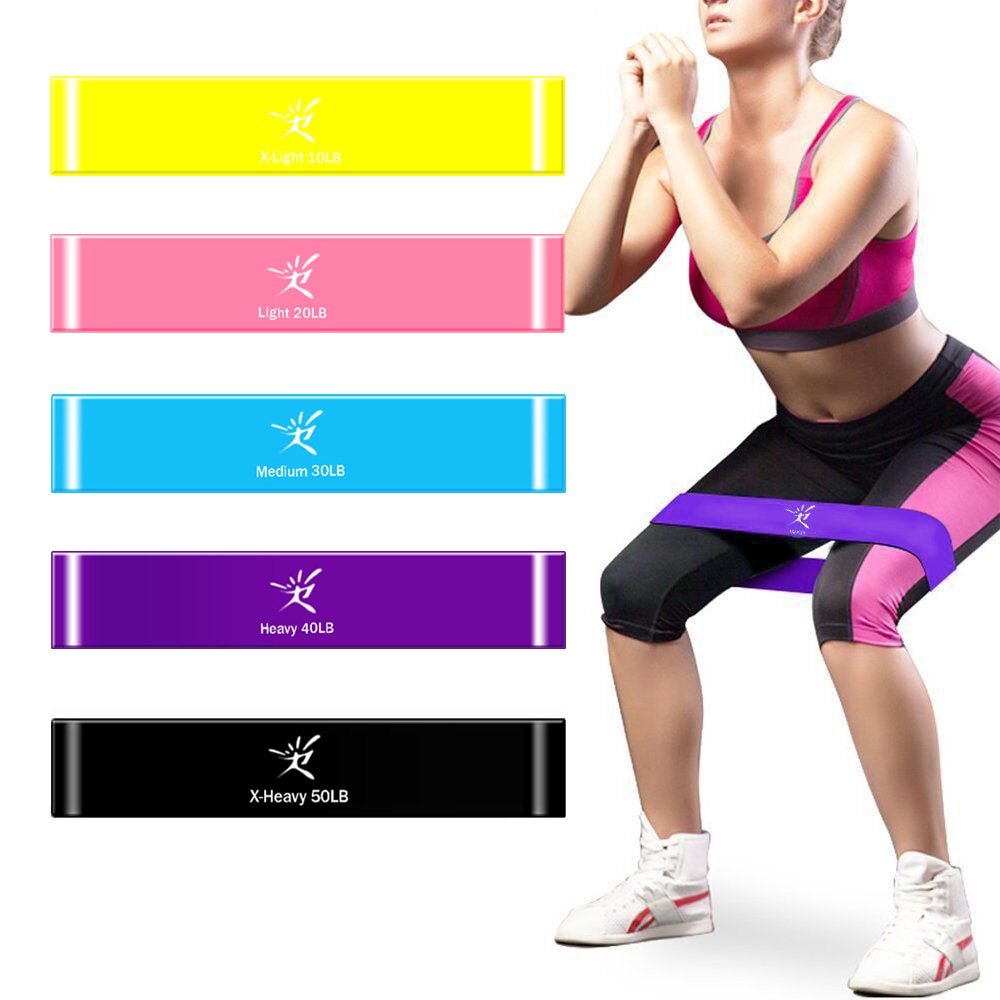 5 Colors Latex Resistance Bands