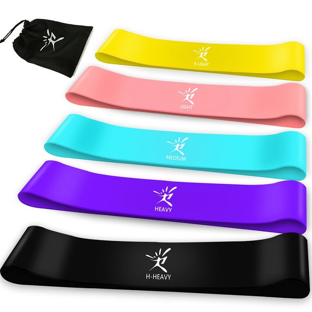 5 Colors Latex Resistance Bands