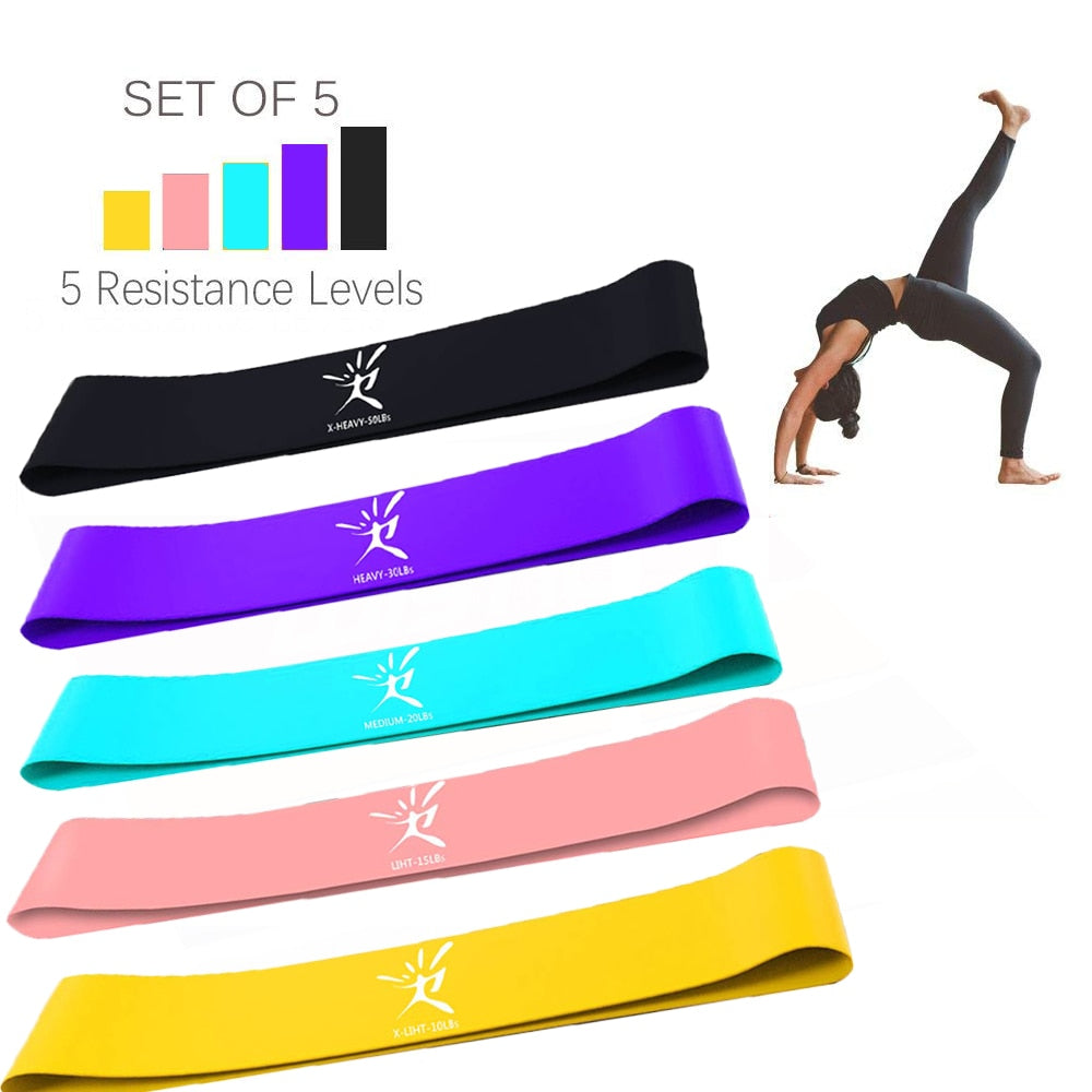 5 Colors Latex Resistance Bands
